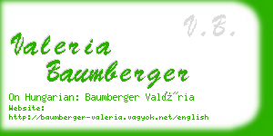 valeria baumberger business card